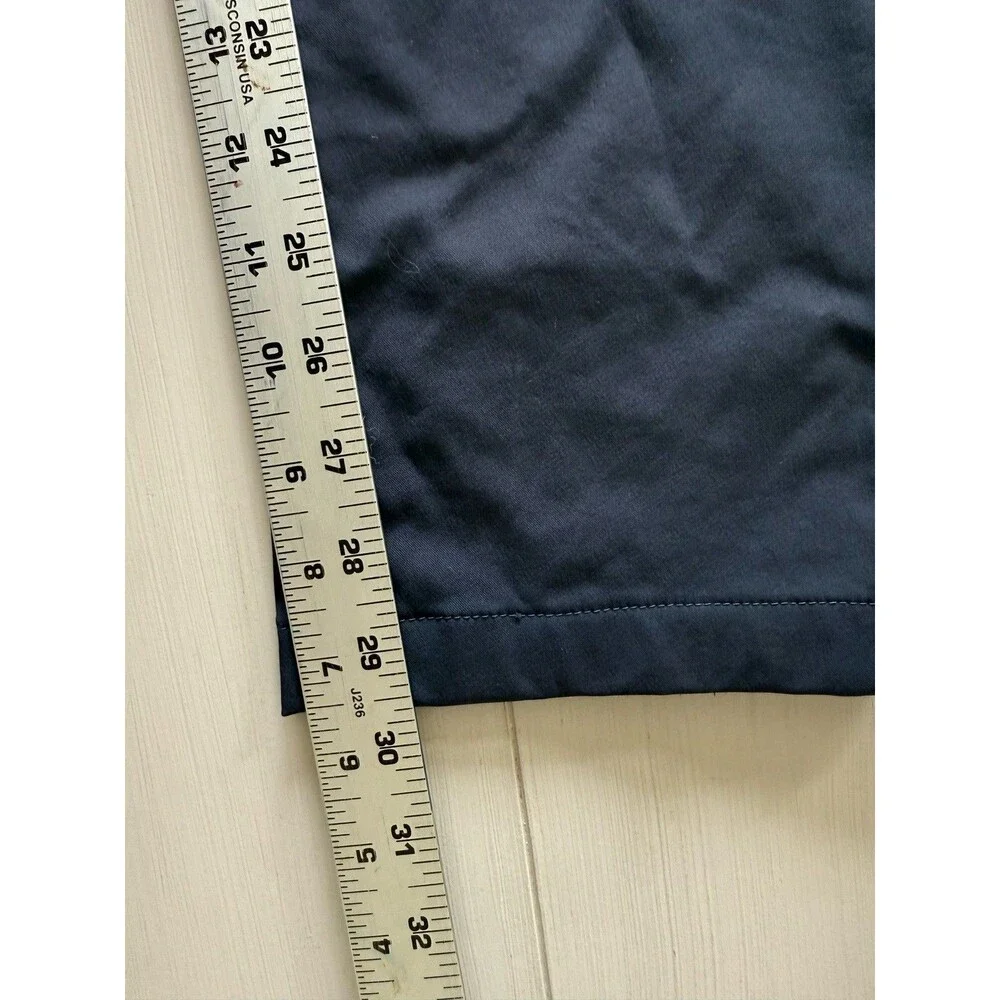 Theory Zaine SW Neoteric Navy Blue Slim Fit Chino Pants Water Repellent Mens 31